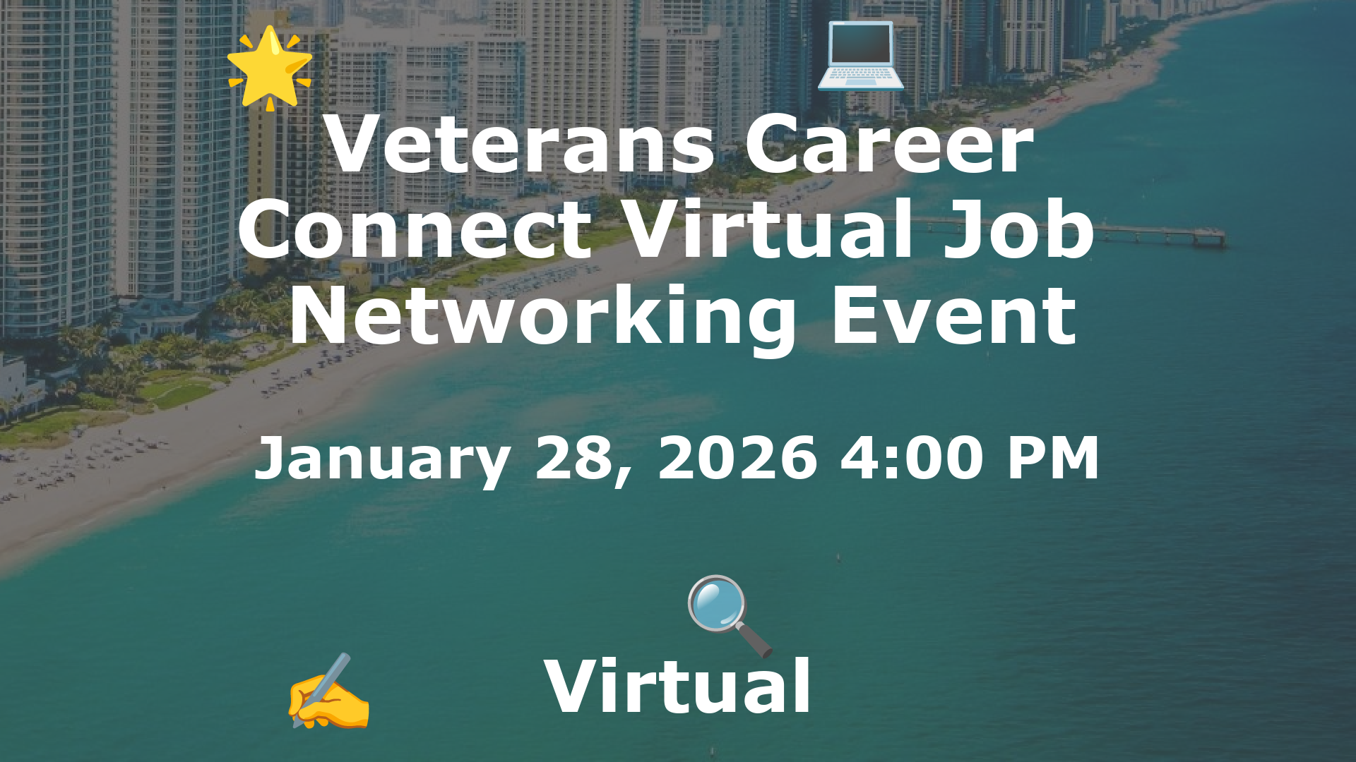 Veterans Career Connect Virtual Job  Networking Event event image